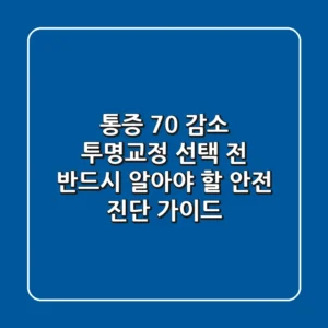 "통증 70% 감소", 투명교정 선택 전 반드시 알아야 할 안전 진단 가이드